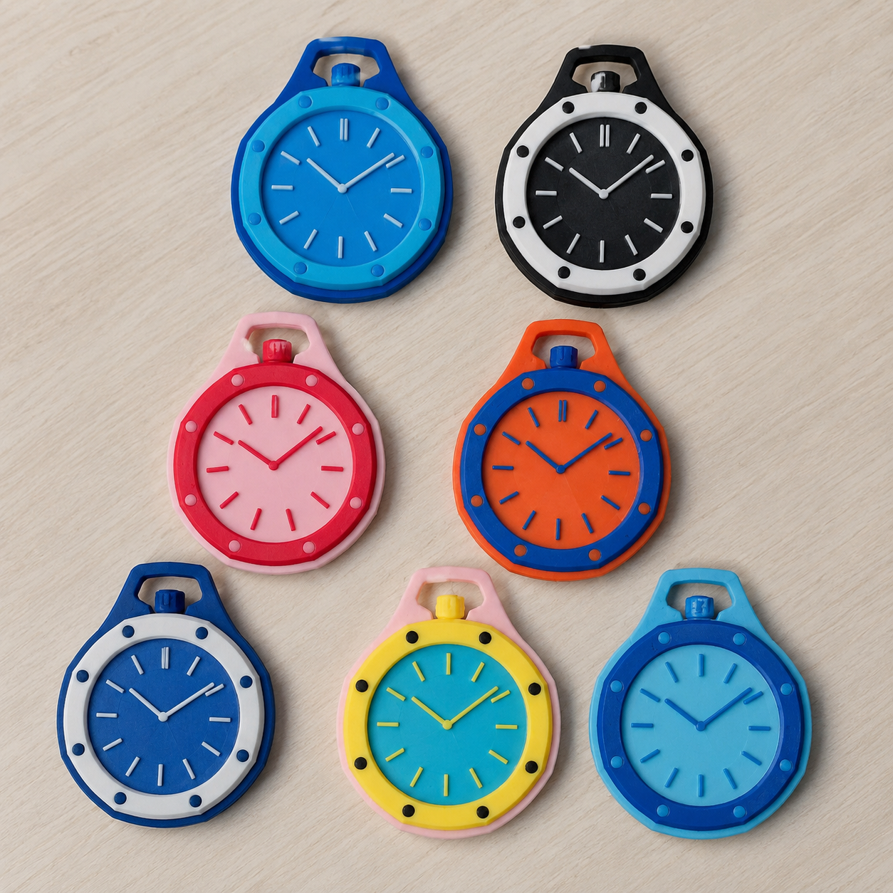 Custom Royal Pocket Watch Keychain
